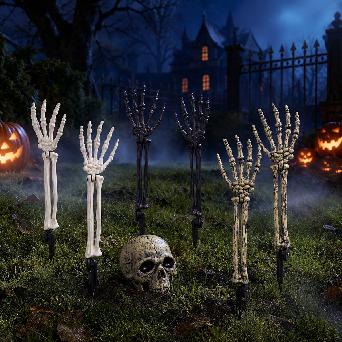 Gruselige Halloween Deko-Skelett-Baumstämme Brehn