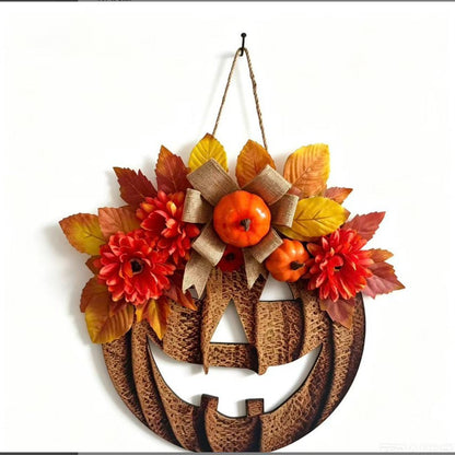 Floral Pumpkin Türhänger