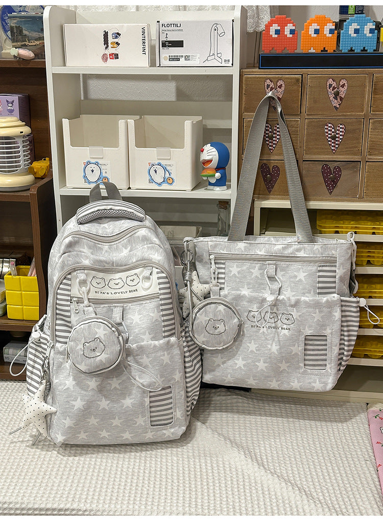 Stylische Mehrfach-Taschen Rucksack Set