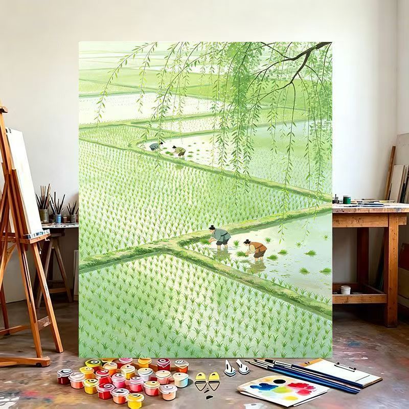 Reisefeld Landschaft Leinwandkunst Brehn
