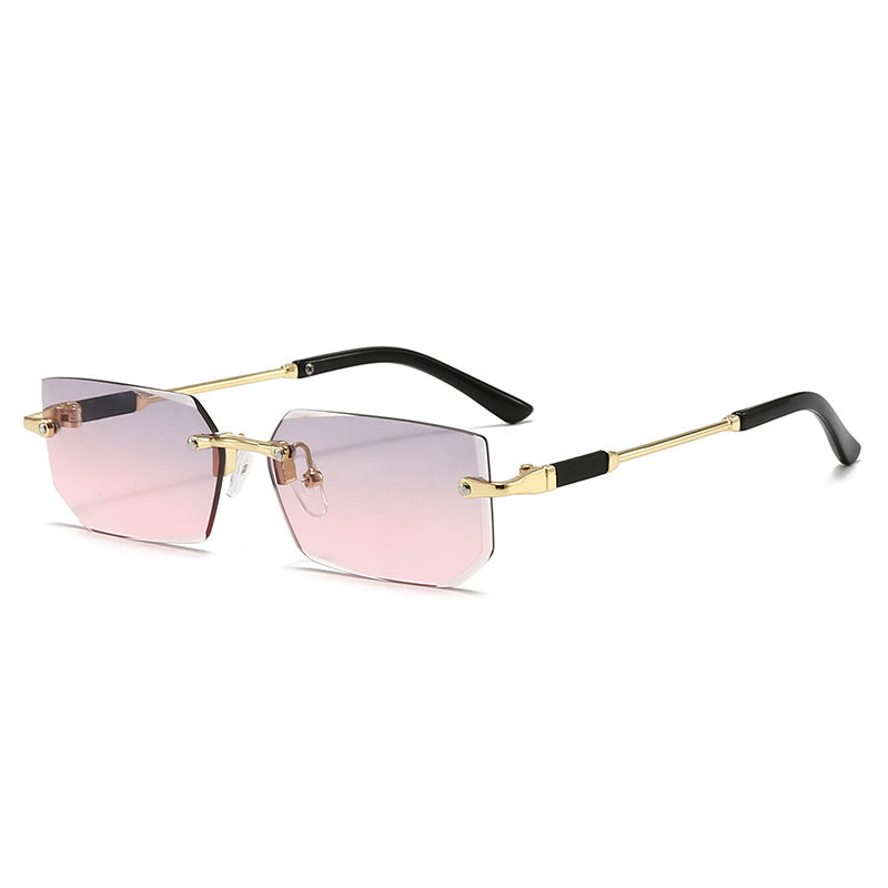 Damen elegante und modische Sonnenbrille mit transparentem Rahmen Brehn