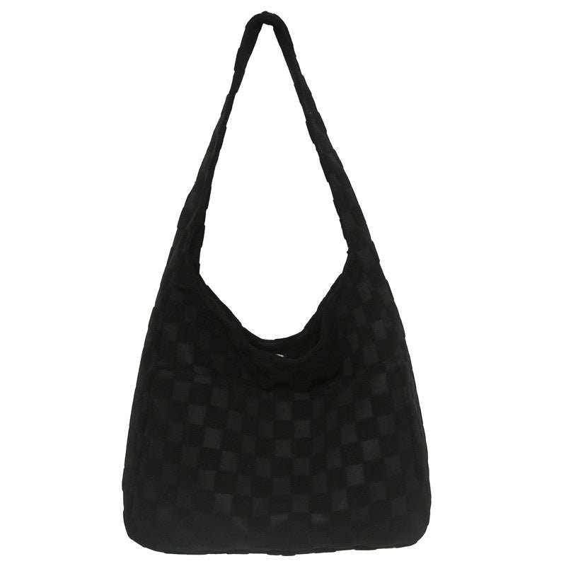 Stylische karos-muster hobo-tasche