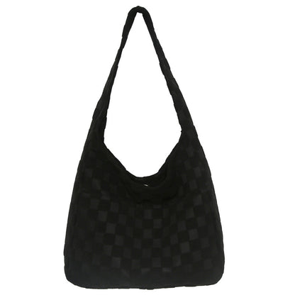 Stylische karos-muster hobo-tasche