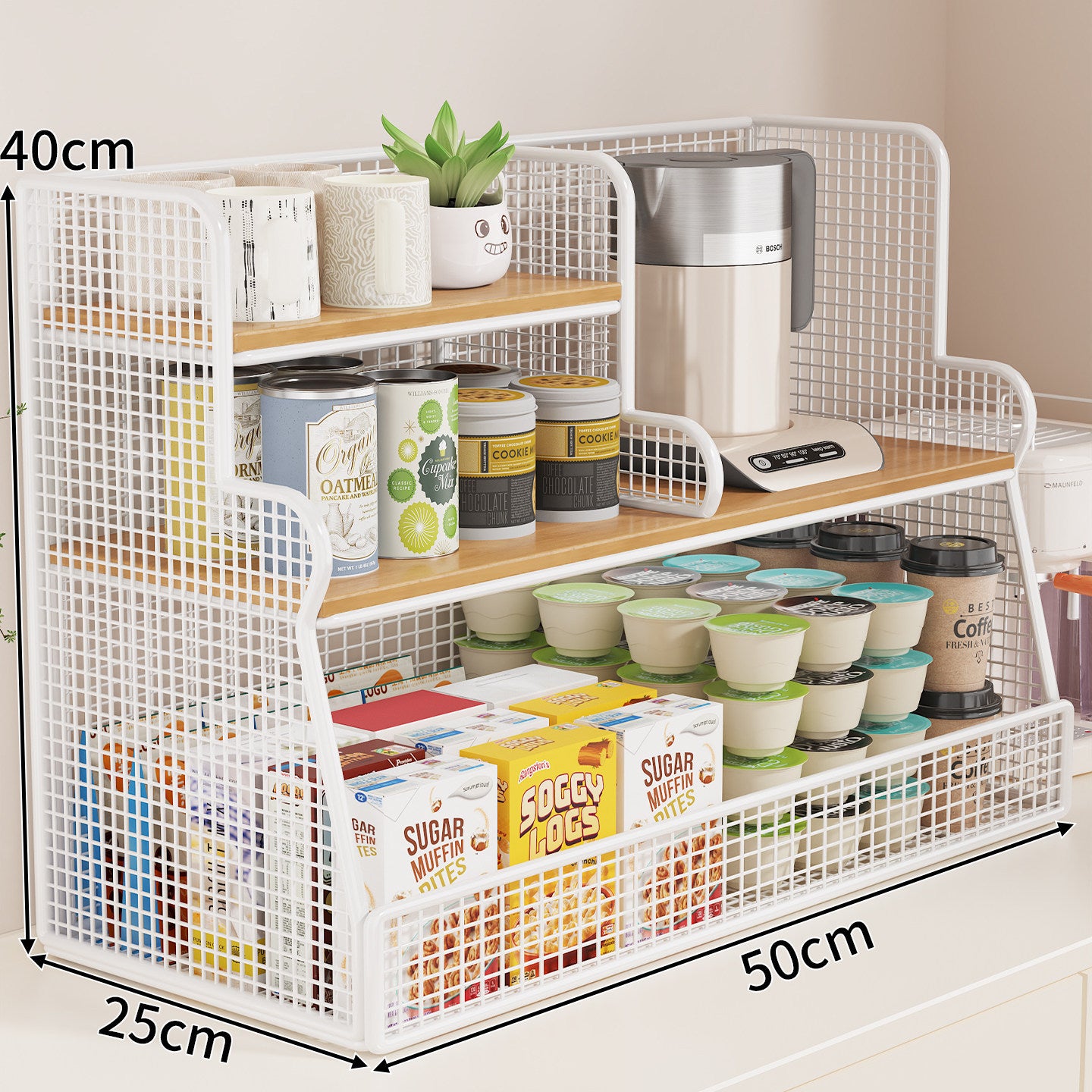 Multi-Ebenen-Küchenregal-Organizer Brehn