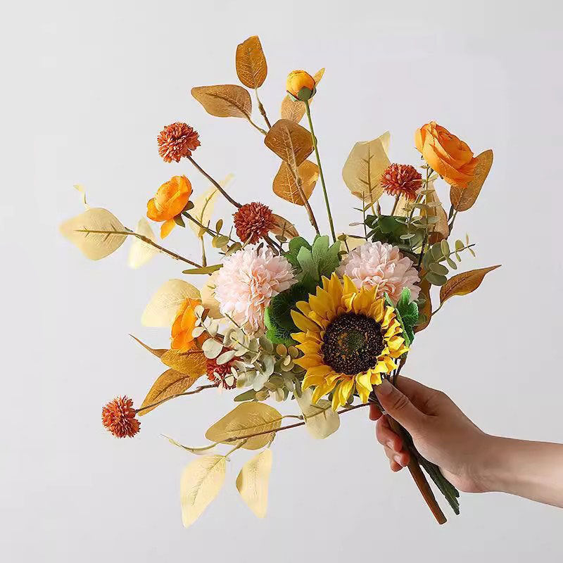 Premium Künstlicher Sonnenblumenstrauß