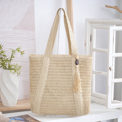 Geräumige Flecht-Tote Bag Brehn