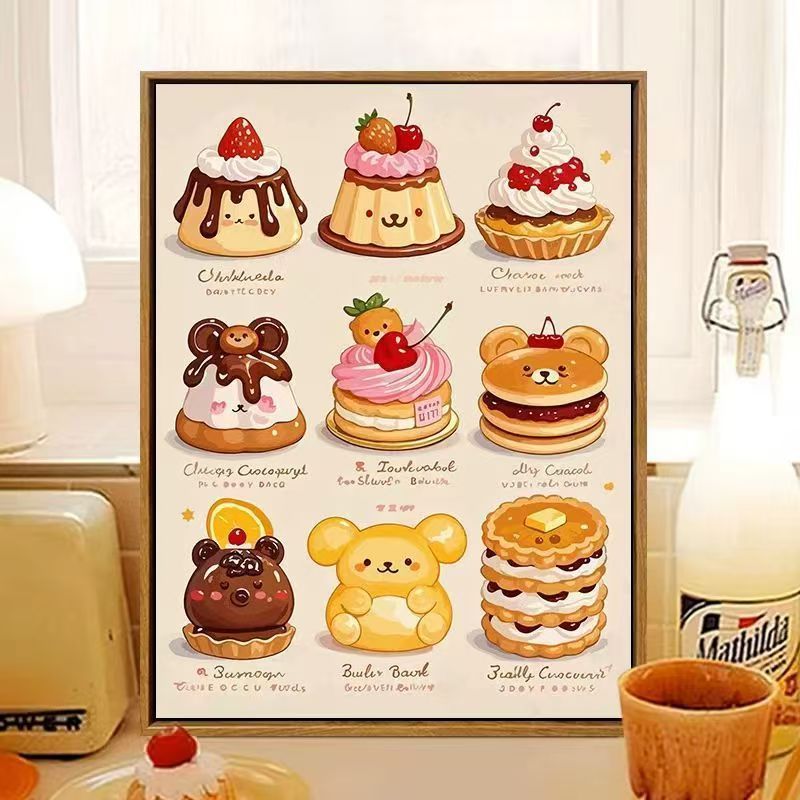 Süßes, dessertthemen Wandkunst Brehn