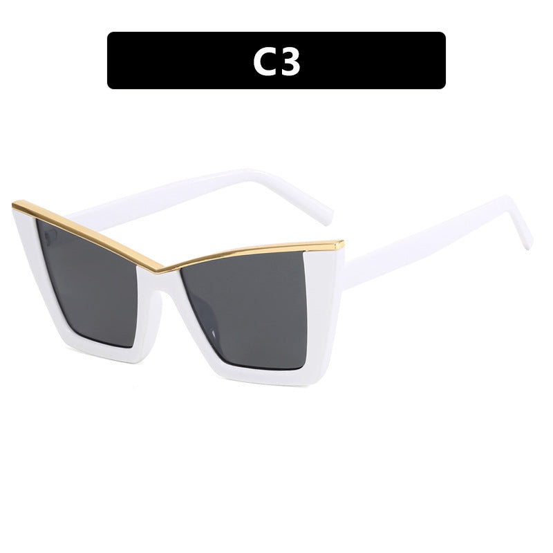 Damen moderne Cat-Eye Sonnenbrille mit extravagantem Design und schützendem UV-Filter Brehn