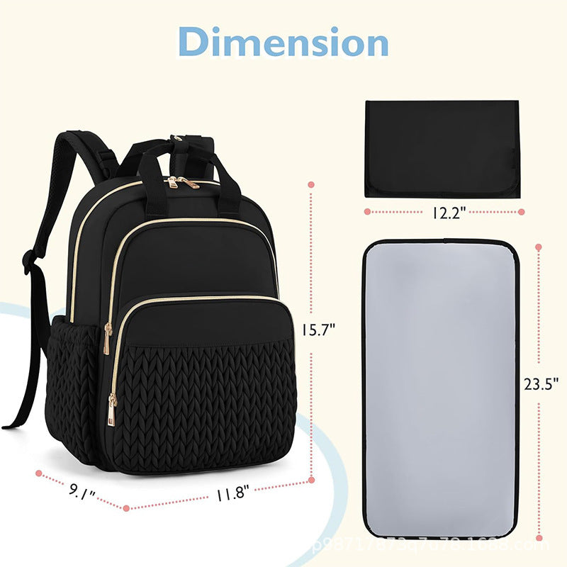 Modischer Rucksack mit Strukturiertem Design und Mehreren Fächern Brehn