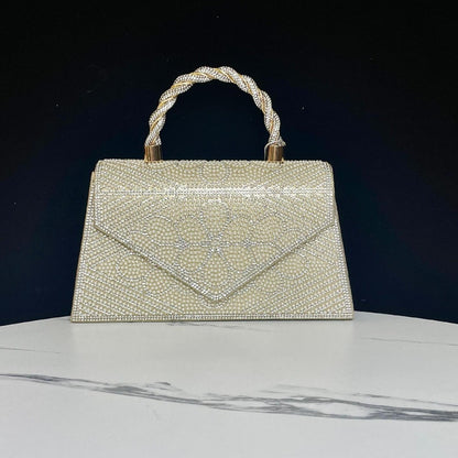 Strass-besetzte Abendhandtasche
