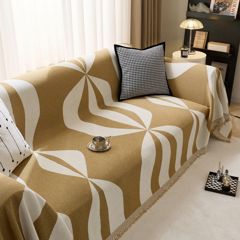 Chic Geometrisches Gemustertes Wurfdeckchen