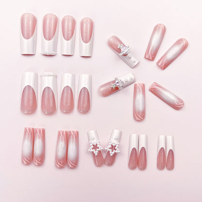 Glamouröse Dekorative Press-On Nagelkunst Brehn