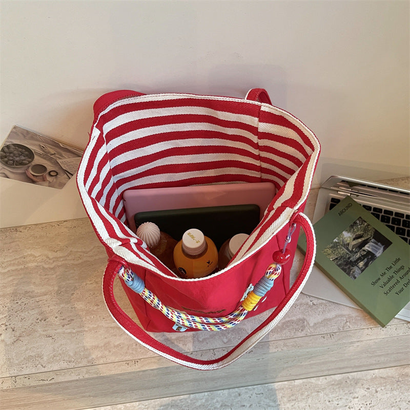 Bestickte Canvas-Einkaufstasche
