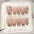 Künstliche Nagel-Nailart-Set mit Glitzer- und Blumenverzierungen Brehn