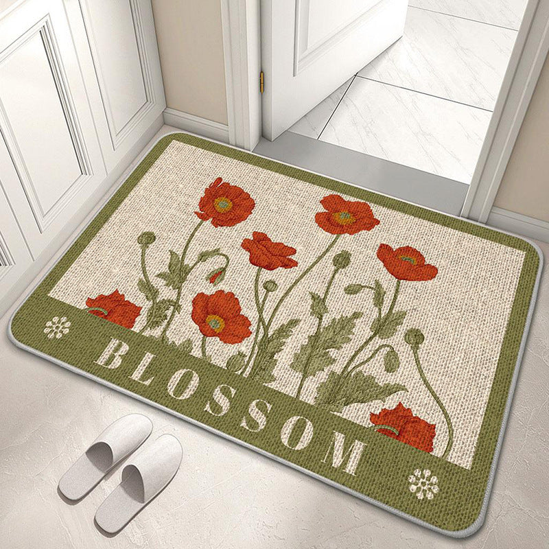 Dekorativer Floral Willkommensmatte Brehn