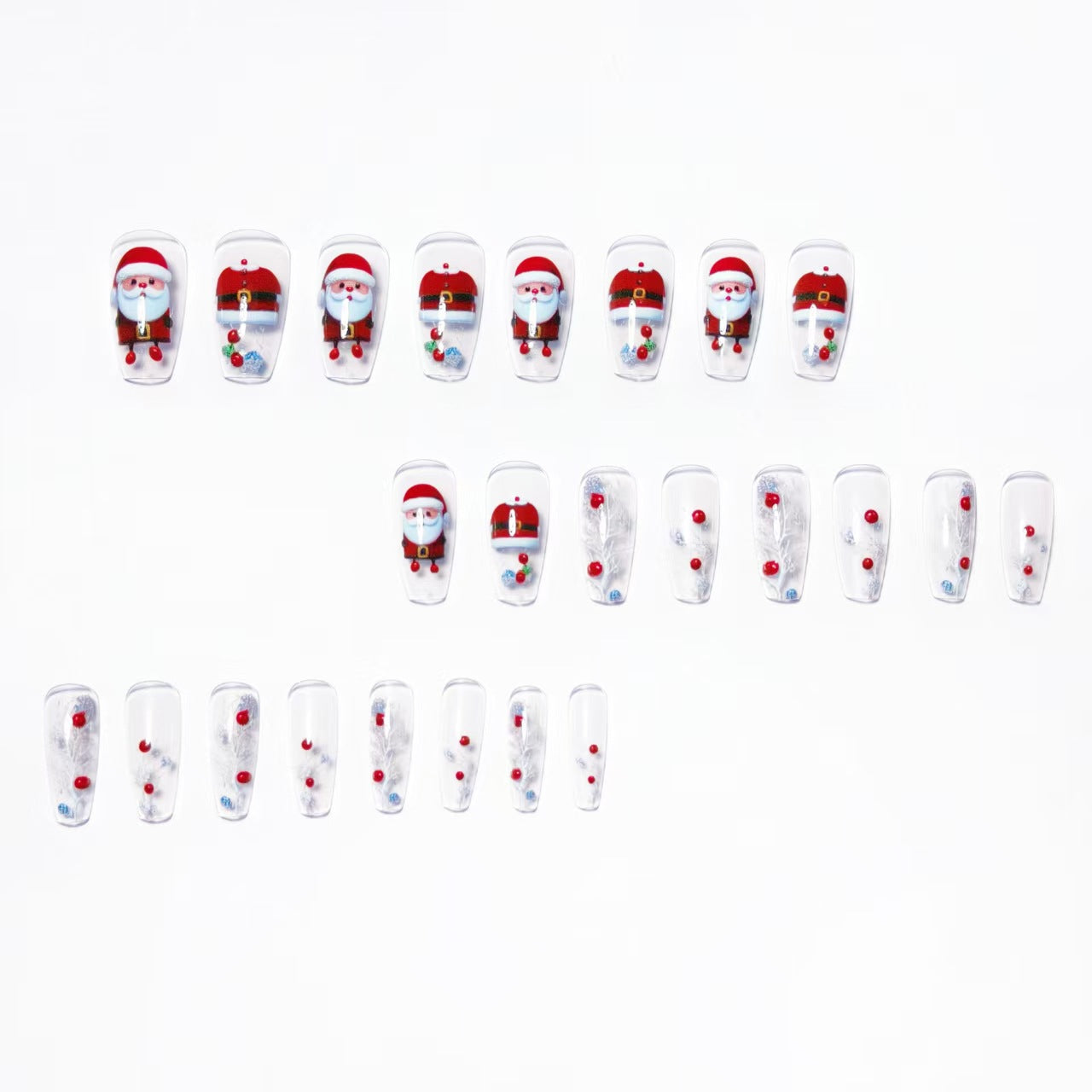 Kunstnägel Im Festlichen Weihnachtsdesign Brehn