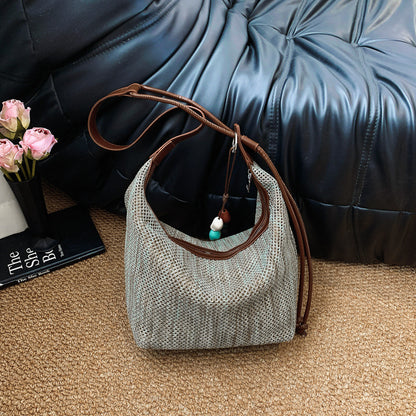 Lässige Strick-Schultertasche