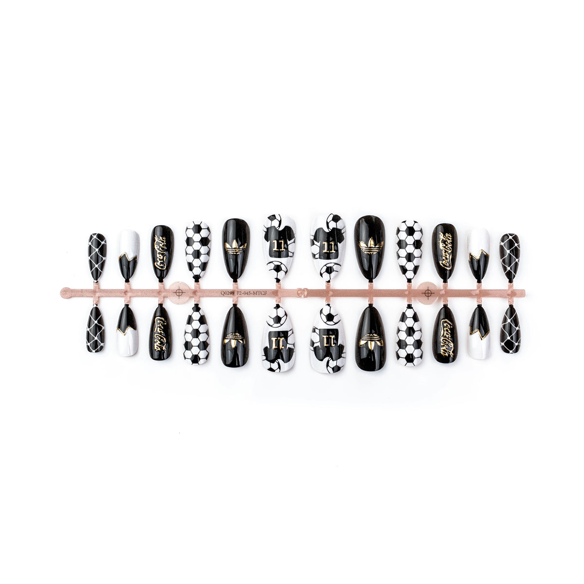 Sport-Themen Press-On Nail Art Set