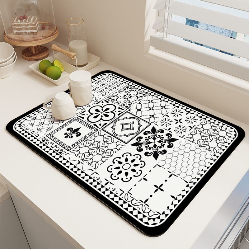 Elegante Mosaikmuster Küchenmatte Brehn