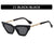 Chic Katzenaugensonnenbrille mit Kettenakzenten
