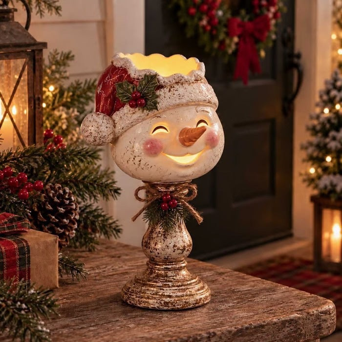 Dekorativer Weihnachtsmann Kerzenhalter Brehn