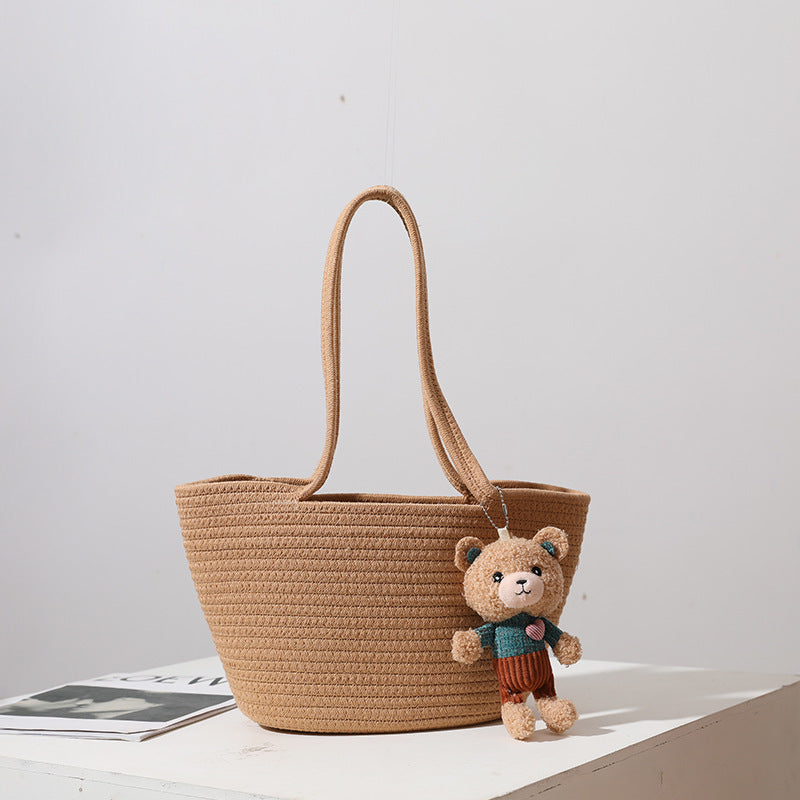 Damen Handgefertigte Strandtasche im modernen Makramee-Stil Brehn
