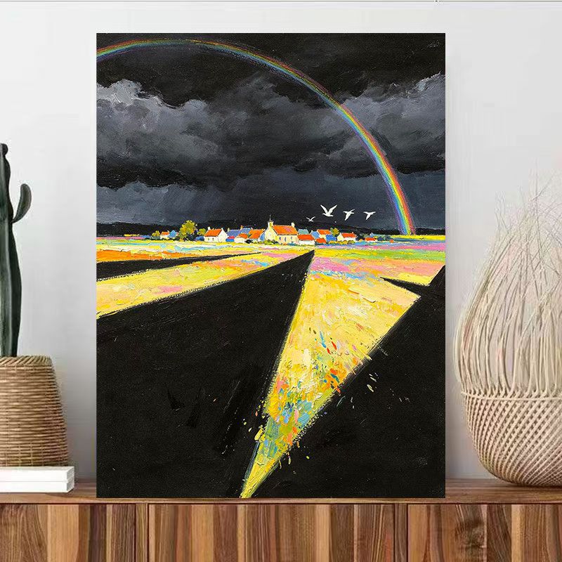Landschaft inspirierte abstrakte Wandkunst Brehn
