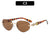 Statement Hexagonale Sonnenbrille mit dekorativen Details