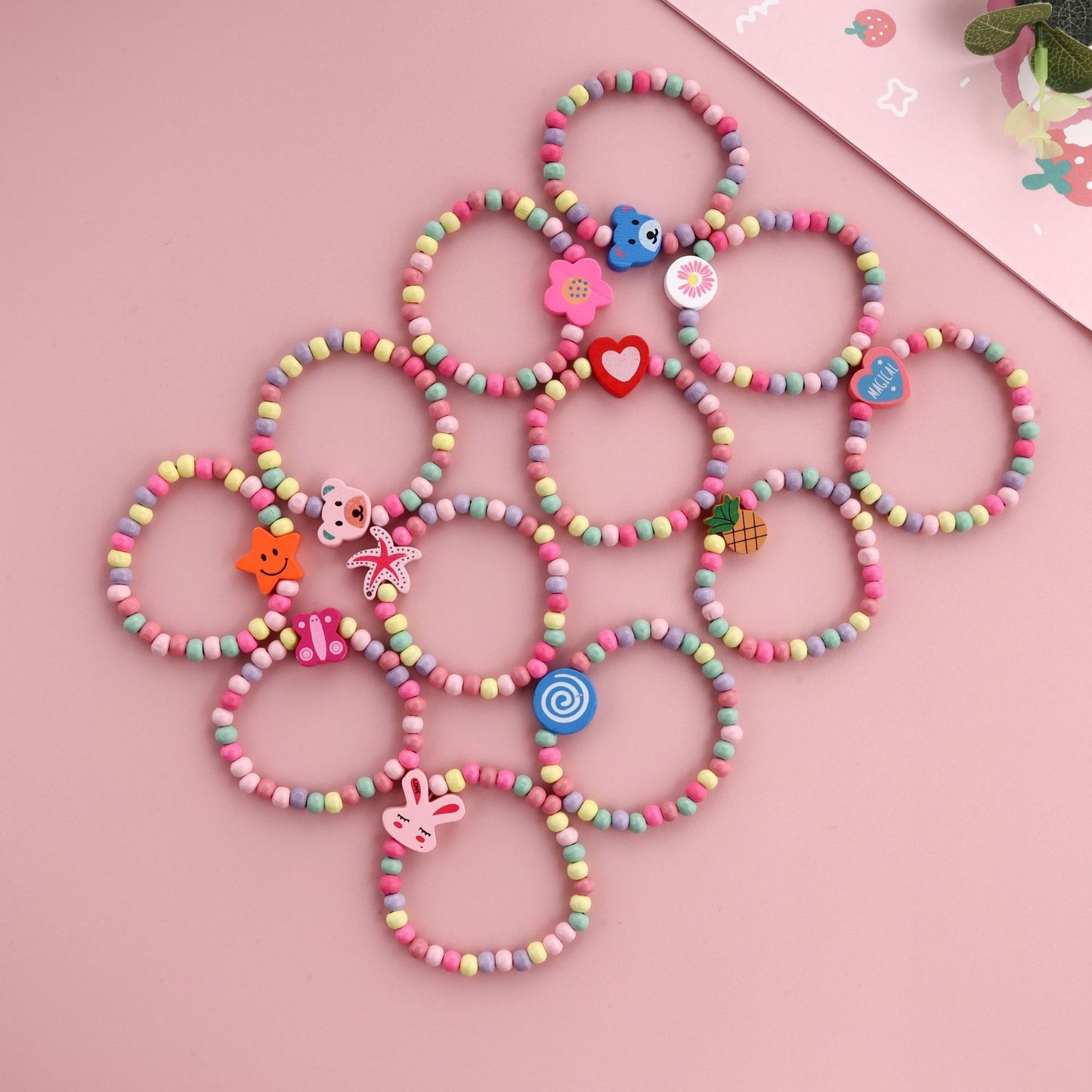 Verspieltes Farbperlenarmband Brehn