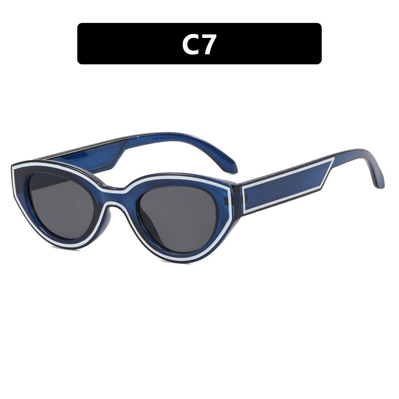 Damen Cat-Eye Sonnenbrille mit robustem transparenten Rahmen und schützendem UV-Filter Brehn