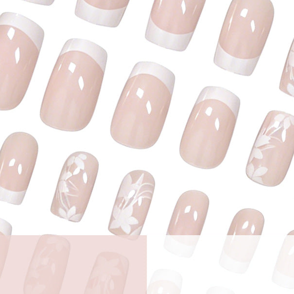 Elegantes Floral Design Press-On-Nagelset Brehn