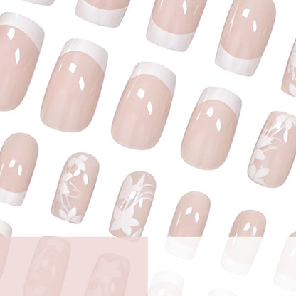 Elegantes Floral Design Press-On-Nagelset Brehn