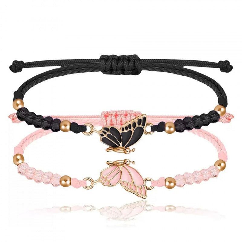 Butterfly Charm Halskette und Armband Set Brehn