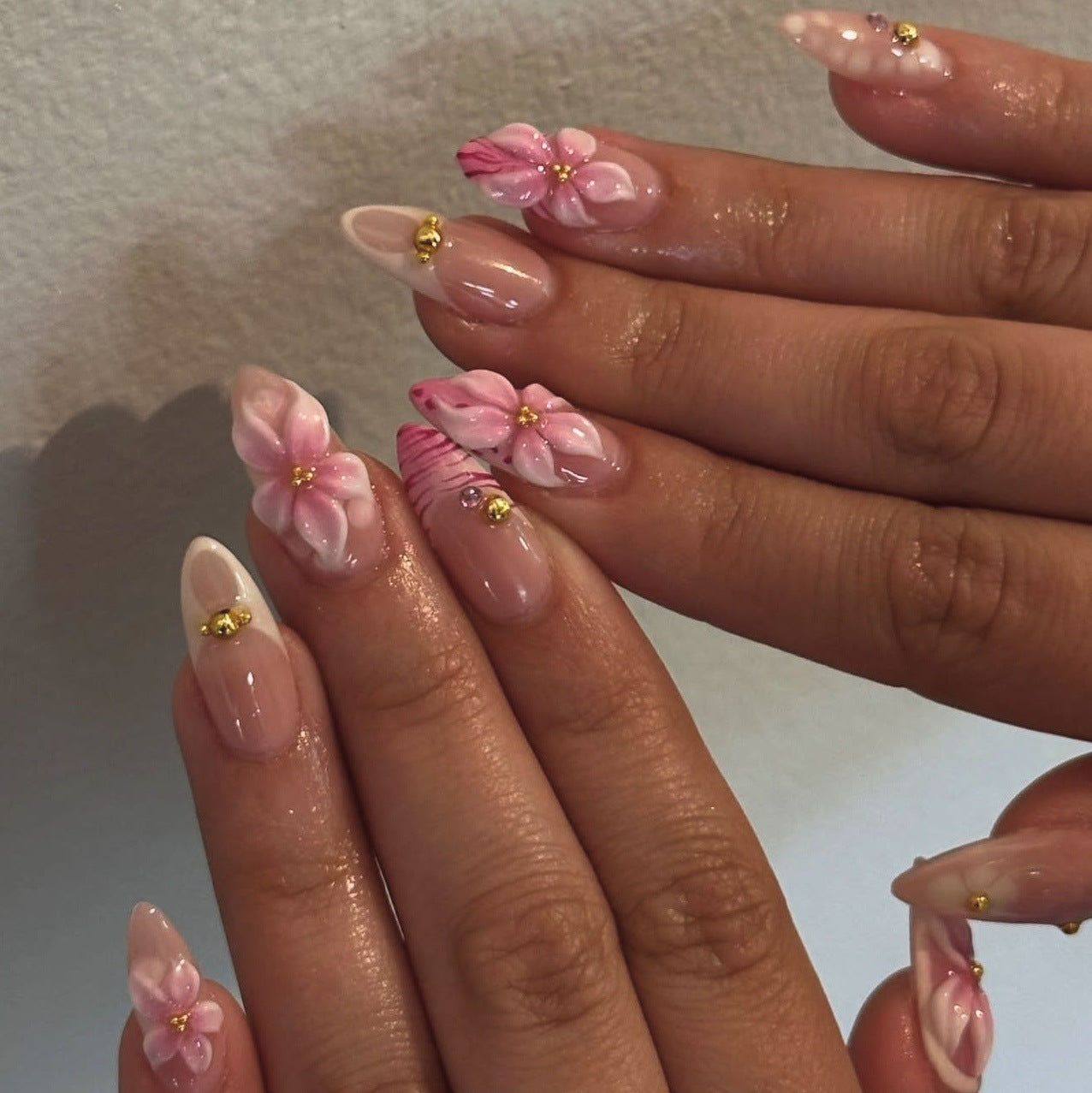 Floral 3D Nagelkunst Brehn