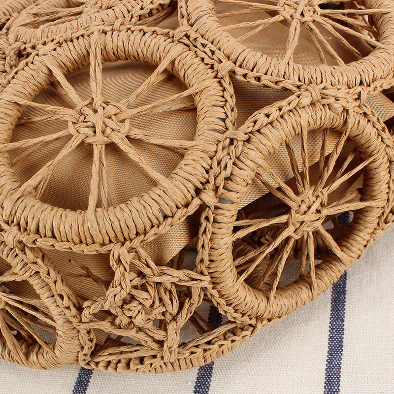Runde Korbtasche mit Unverwechselbarem Design Brehn
