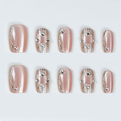 Elegante Press-On Nagelkunst Erweiterungen Brehn