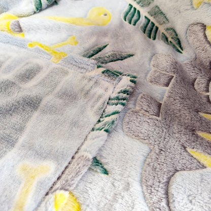 Damen Kinderfreundliche Kuscheldecke mit Dinosaurier-Motiv Brehn