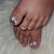 Dekoratives saisonales Press-On-Pedicure-Set Brehn