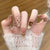 Künstlerisches katzenmotiviertes Press-On Nagelset Brehn