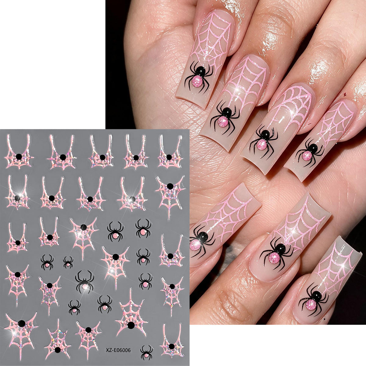 Halloween-Themen Nagelkunst Aufkleber Set  1791507032
