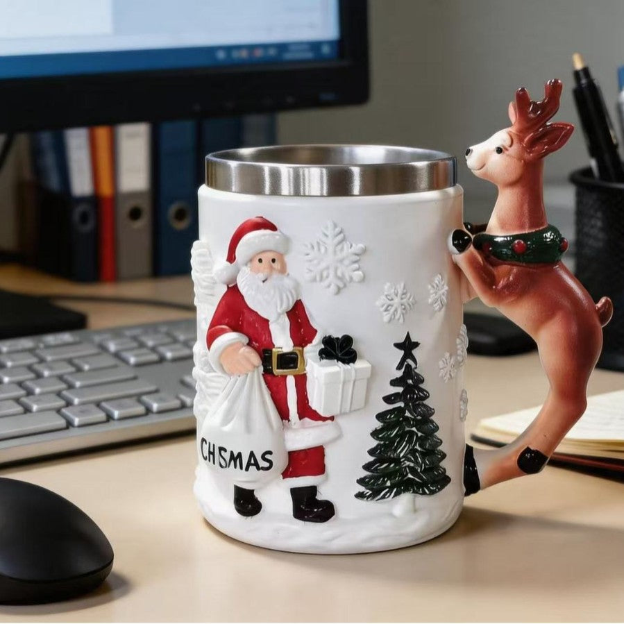 Lustige Weihnachtsmann Kaffeetasse Brehn