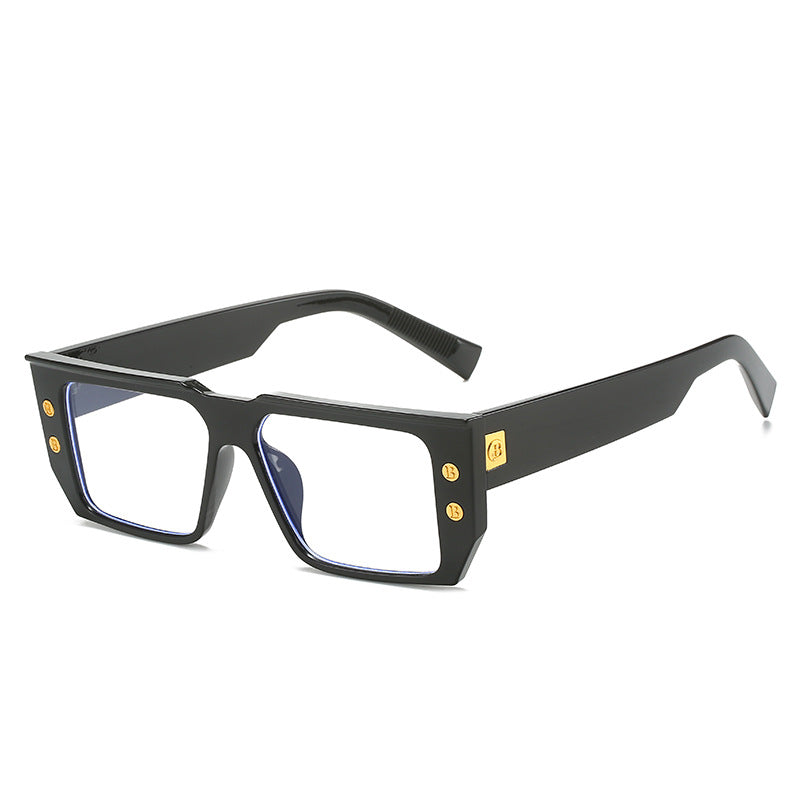 Damen modische klare Brille mit goldenen Akzenten Brehn