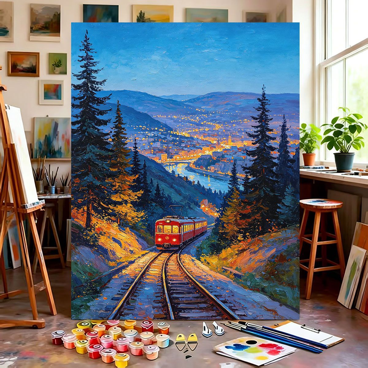 Berglandschaft Leinwandkunst Brehn