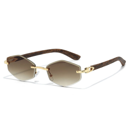 Futuristische sechseckige Rahmen Sonnenbrille Brehn
