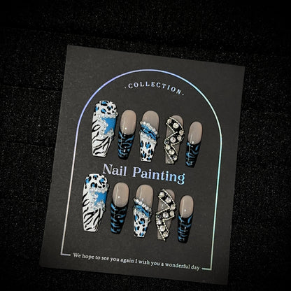 Elegantes Press-On-Nagelkunst-Set