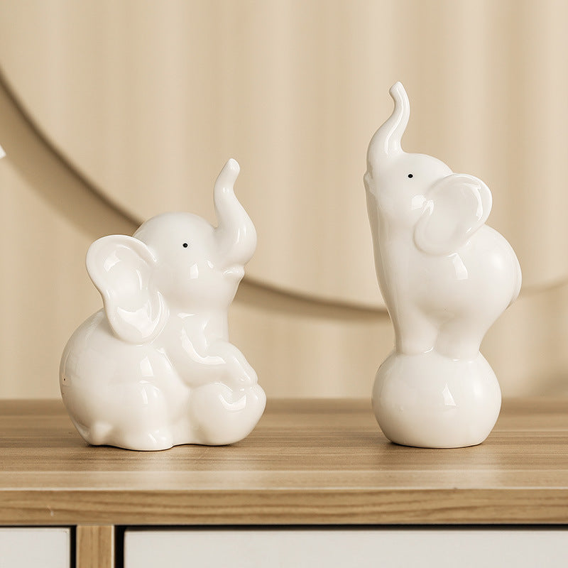 Verspielte und elegante Elefanten-Dekorationsfigur Brehn