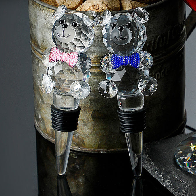 Metallic Flower Crystal Weingläser mit Dekanter Koffer Set | Brehn