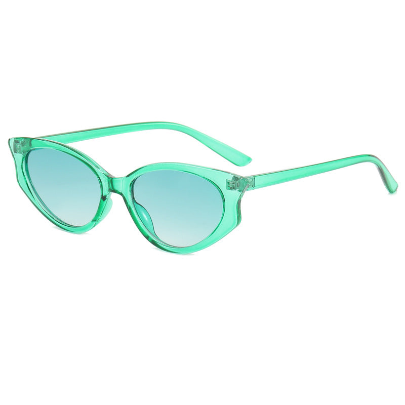 Damen Katzenaugen Sonnenbrille mit transparentem Rahmen Brehn