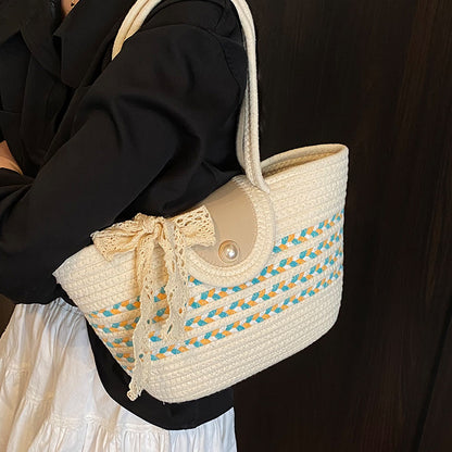 Bohémienne handgewebte Häkel-Tasche