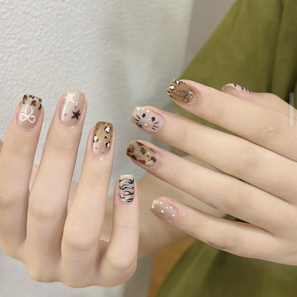 Ombre Glossy Press-On Nail Extensions Brehn